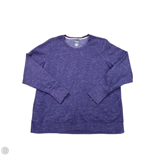 Athletic Sweatshirt Crewneck By Tek Gear In Purple, Size: 2x