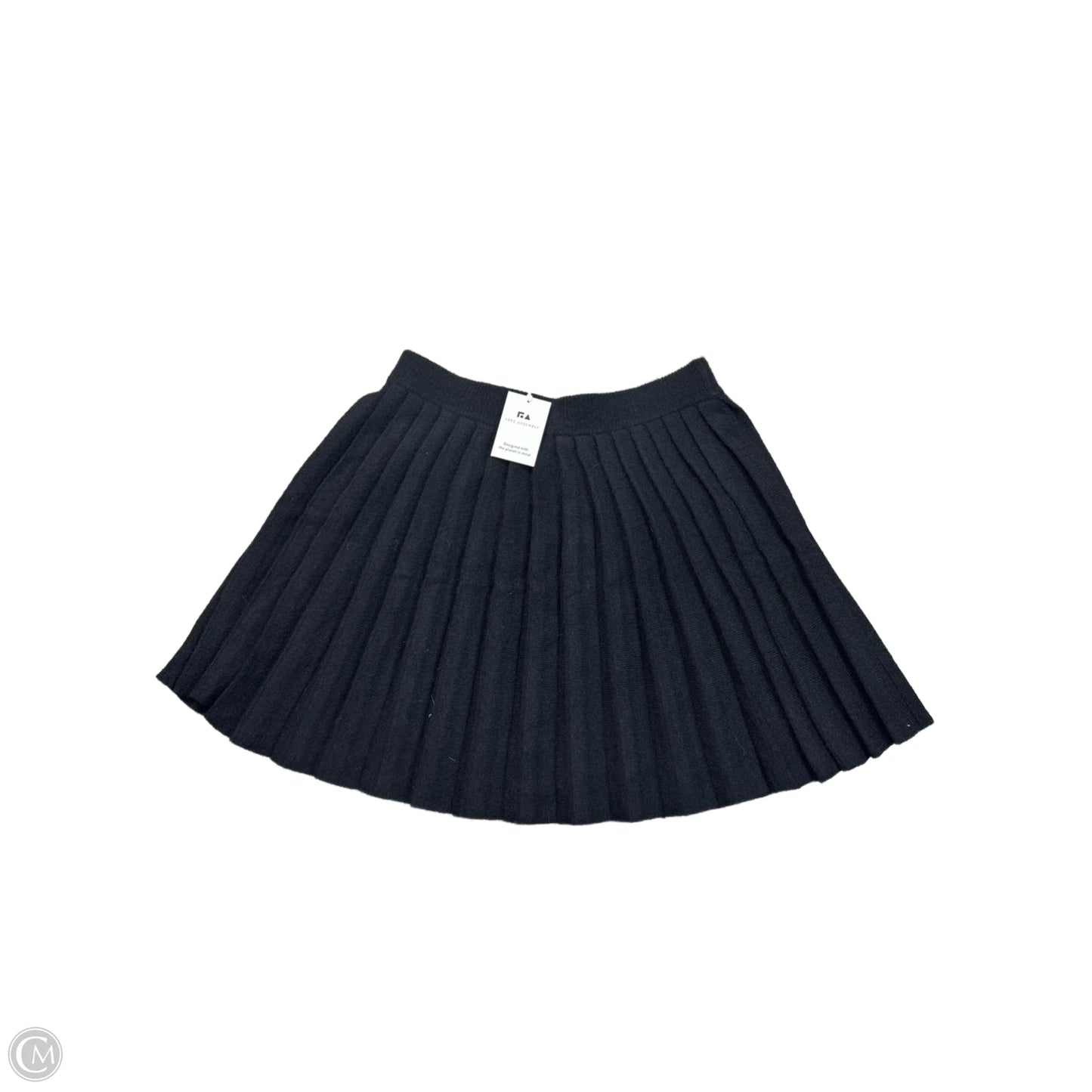 Skirt Mini & Short By Free Assembly In Black, Size: L