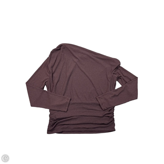 Top Long Sleeve By Abercrombie And Fitch In Brown, Size: L