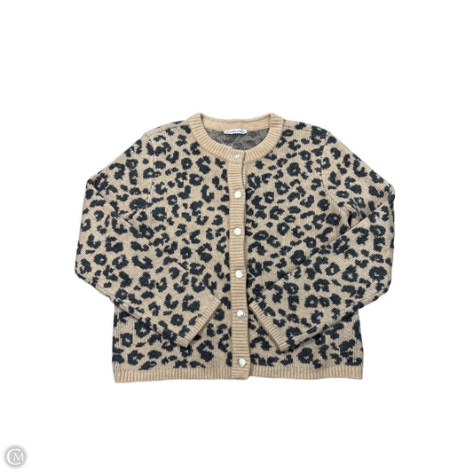 Cardigan By Abercrombie And Fitch In Leopard Print, Size: L