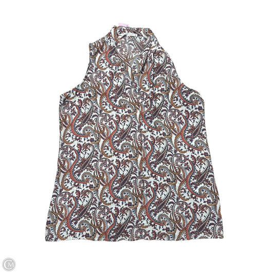 Blouse Sleeveless By Violet And Claire In Paisley Print, Size: M