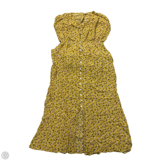 Dress Casual Midi By Tea N Rose In Yellow, Size: L