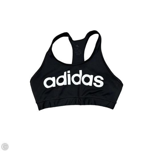 Athletic Bra By Adidas In Black, Size: L