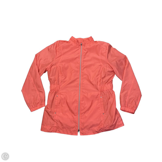 Jacket Windbreaker By Tail In Orange, Size: Xl