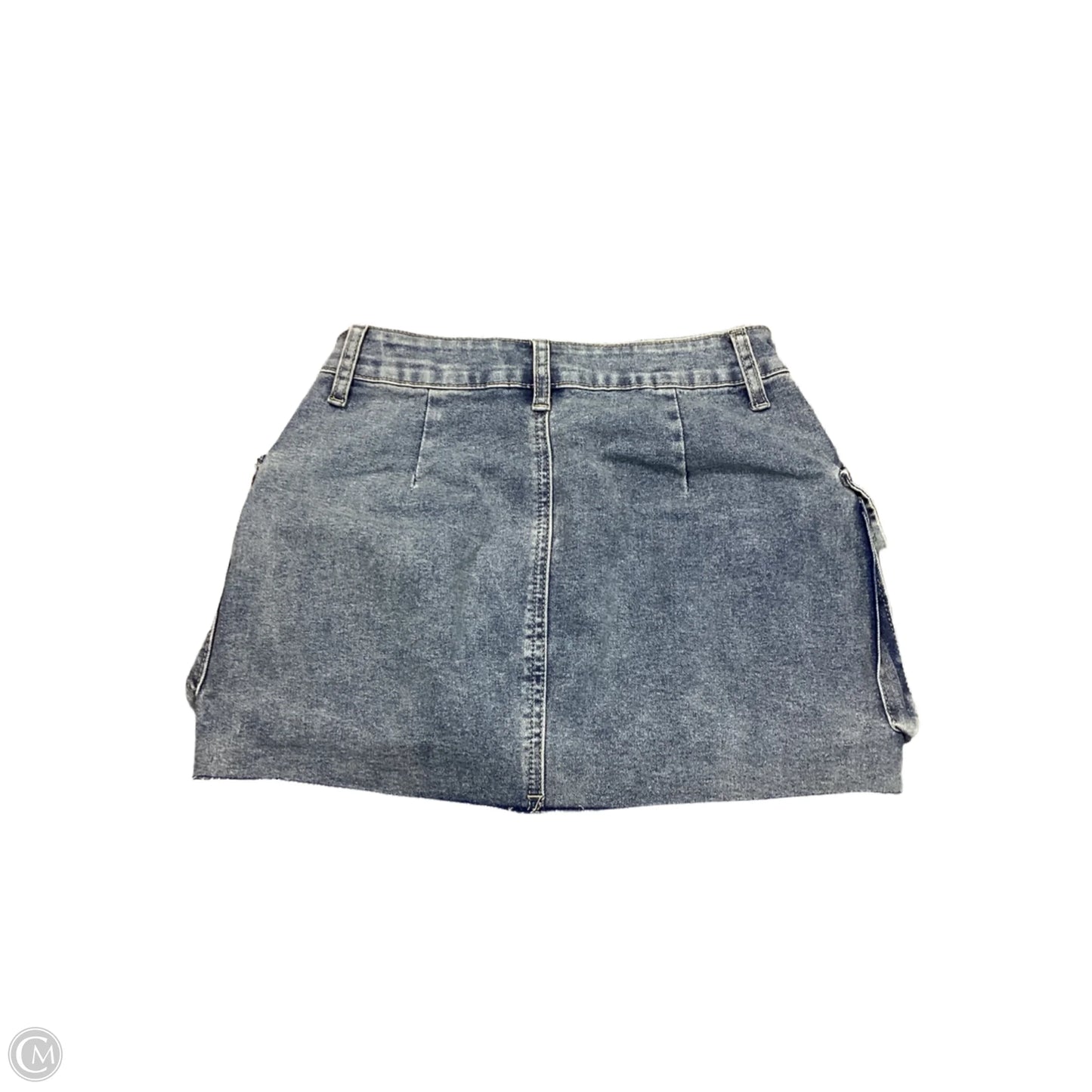 Skirt Mini & Short By ETOSELL In Blue Denim, Size: Xs