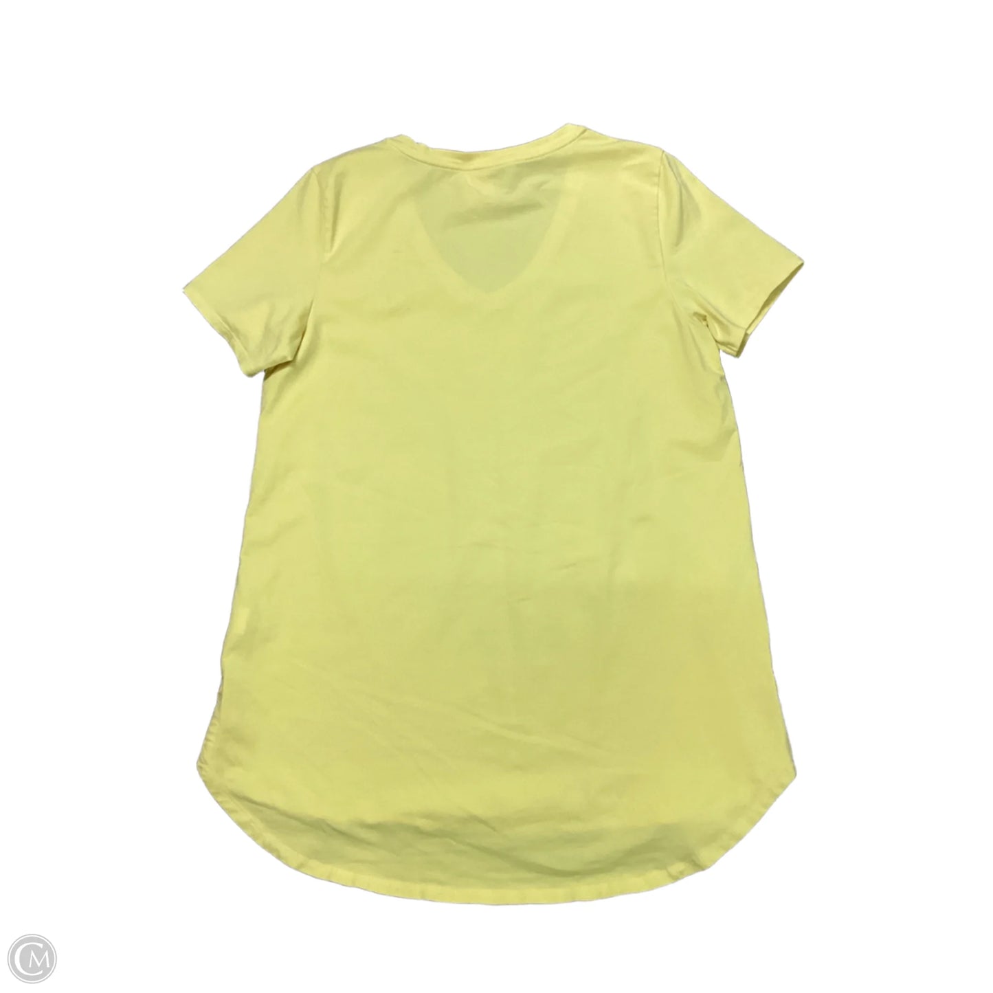 Top Short Sleeve Basic By Soft Surroundings In Yellow, Size: M