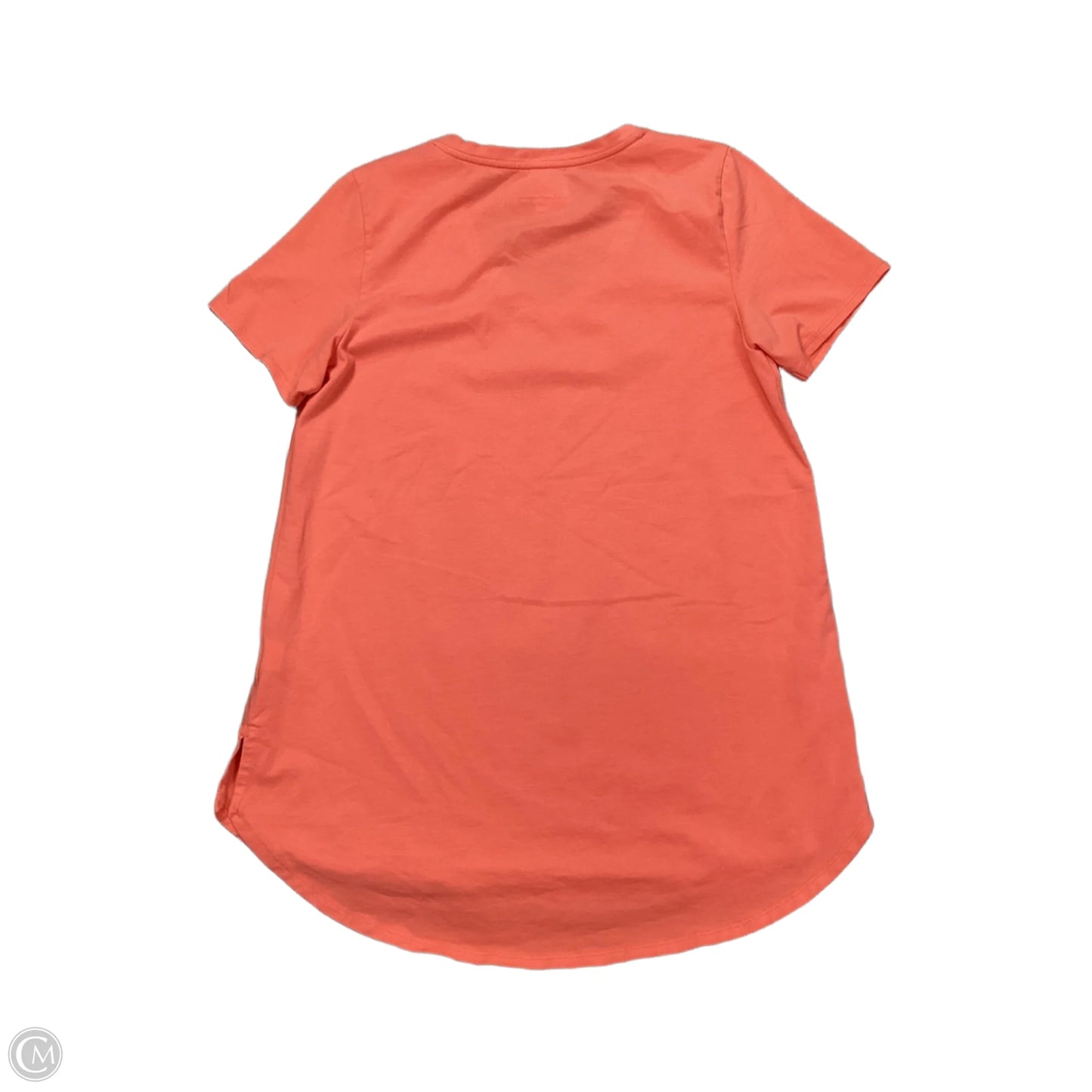 Top Short Sleeve Basic By Soft Surroundings In Orange, Size: M