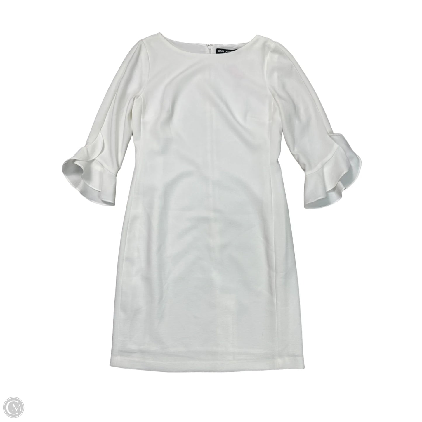 Dress Designer By Karl Lagerfeld In White, Size: M