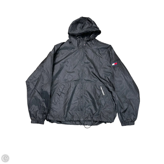 Coat Raincoat By Tommy Hilfiger In Black, Size: Xl