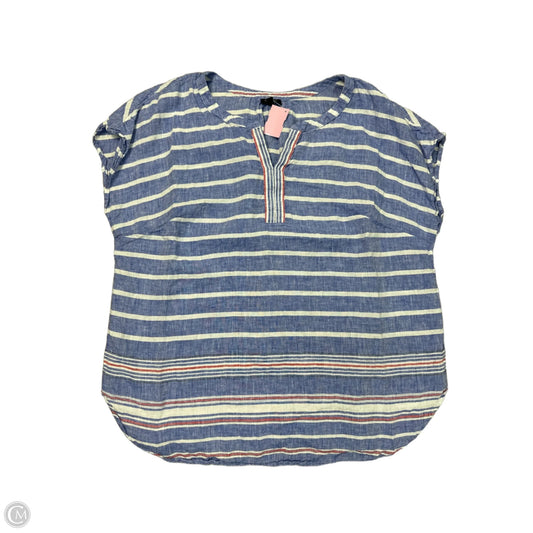 Blouse Short Sleeve By Talbots In Blue, Size: 1x