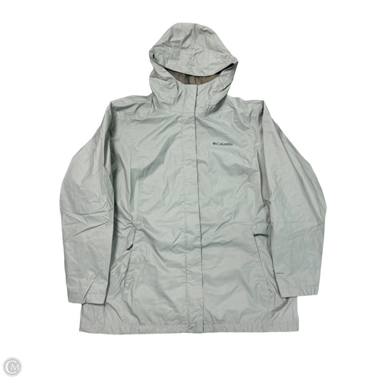 Jacket Windbreaker By Columbia In Green, Size: 1x