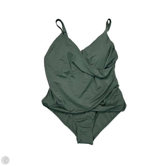 Swimsuit By Evri In Green, Size: 3x