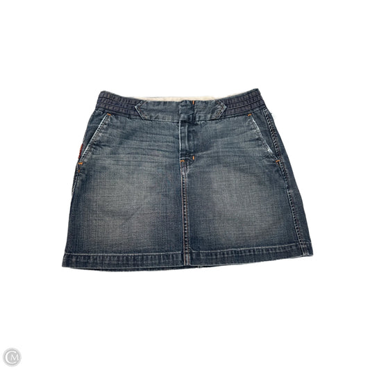 Skirt Mini & Short By 7 For All Mankind In Blue Denim, Size: S