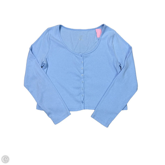 Top Long Sleeve By A New Day In Blue, Size: L