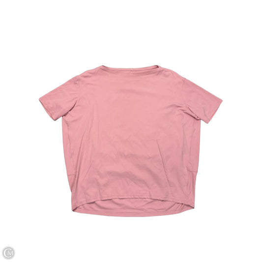 Top Short Sleeve By Lululemon In Pink, Size: M