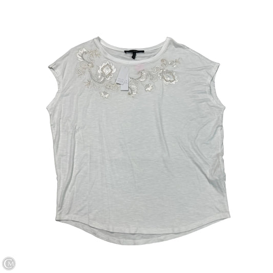 Top Short Sleeve By White House Black Market In White, Size: L