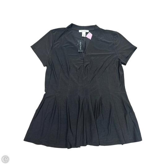 Top Short Sleeve By White House Black Market In Black, Size: L