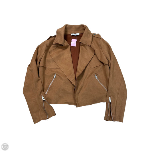 Jacket Moto By Hyfve In Brown, Size: M
