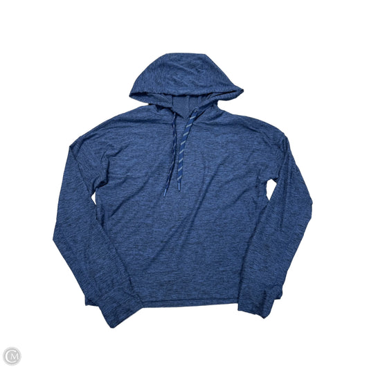 Athletic Top Long Sleeve Hoodie By Flx In Blue, Size: Xs