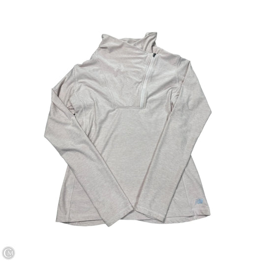 Athletic Top Long Sleeve Collar By New Balance In Pink, Size: Xs