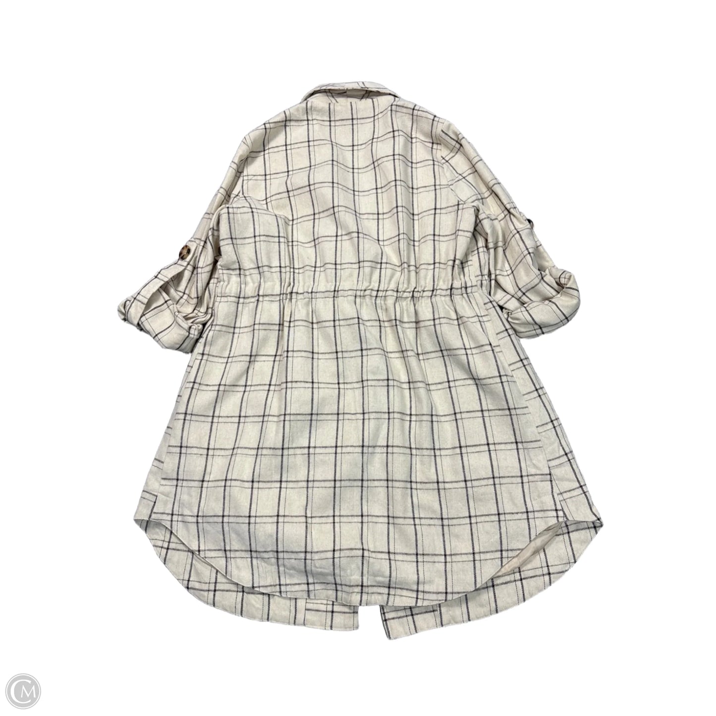 Jacket Moto By Cozy Casual In Cream, Size: S
