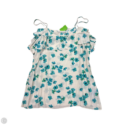 Blouse Sleeveless By Halogen In White, Size: L