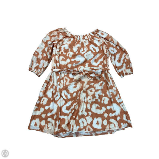 Dress Casual Short By Elizabeth And James In Orange & White, Size: Xs