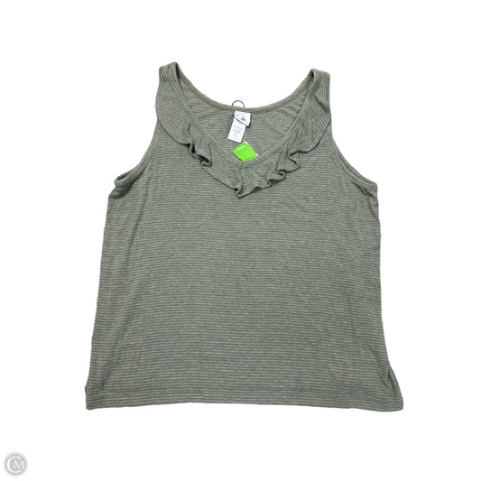 Top Sleeveless By Cabi In Green, Size: Xl