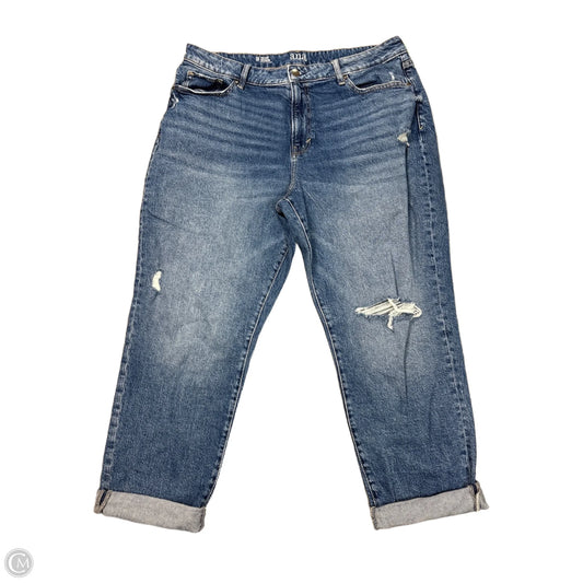 Jeans Boyfriend By Ana In Blue Denim, Size: 16