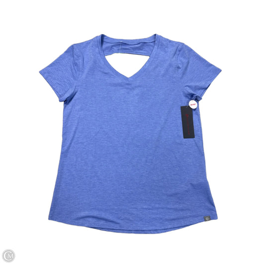 Athletic Top Short Sleeve By Bally In Blue, Size: Xl