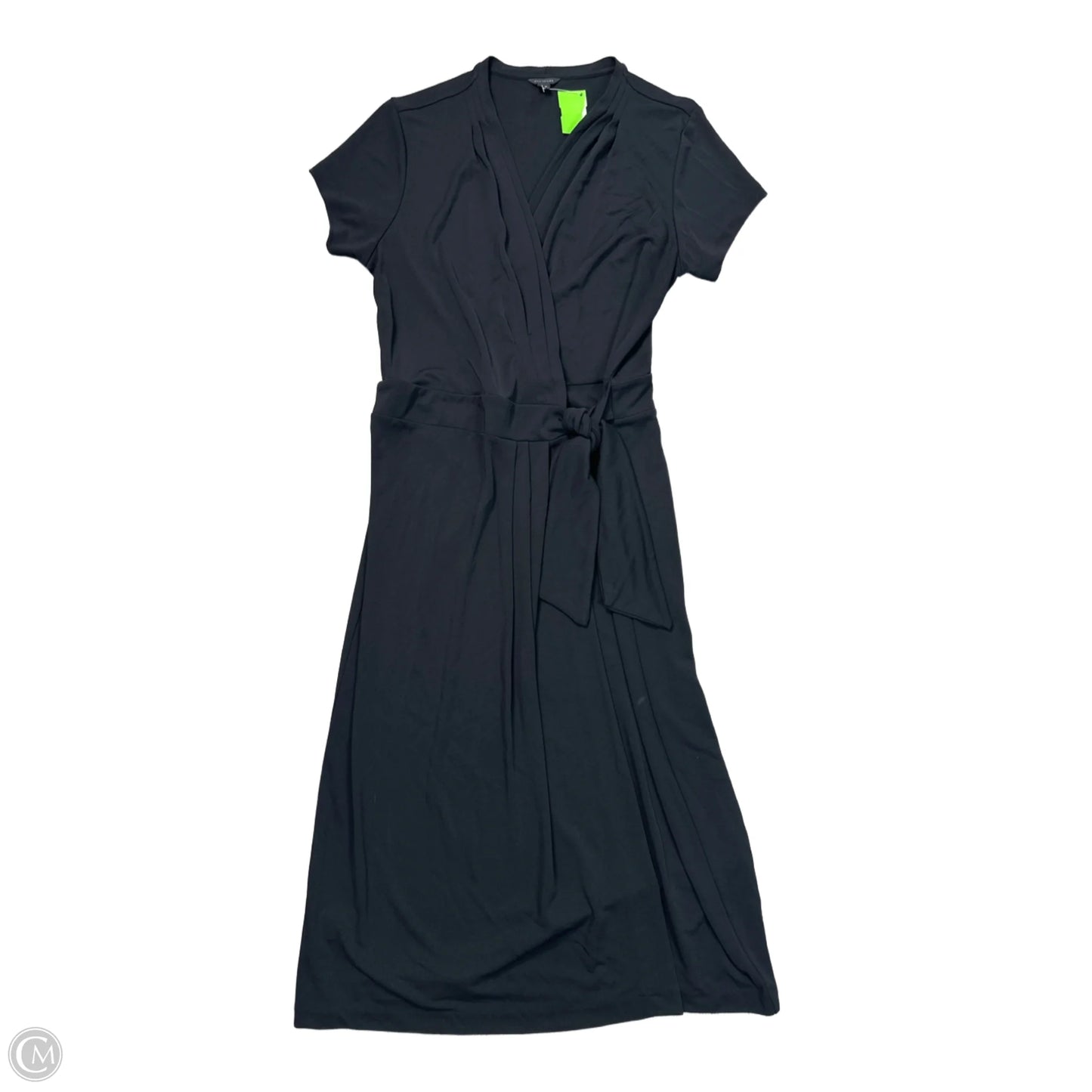 Dress Casual Midi By Ann Taylor In Black, Size: L