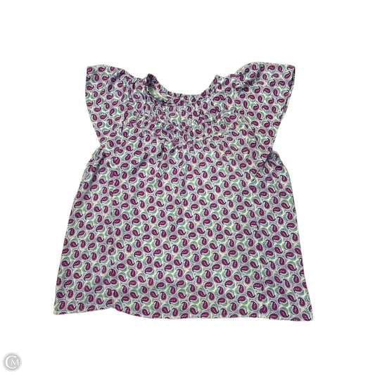 Blouse Sleeveless By Loft In Blue & Purple, Size: L