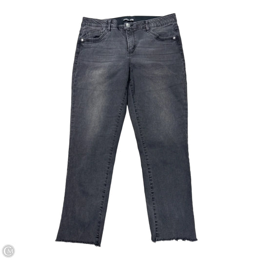 Jeans Straight By MAC AND ME In Grey Denim, Size: 12