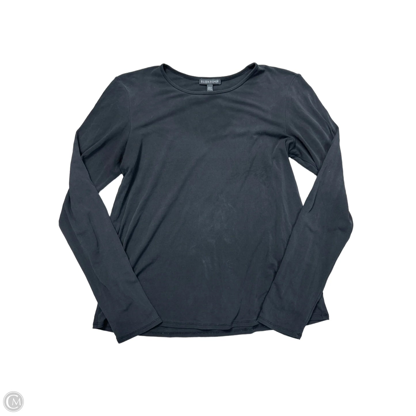 Top Long Sleeve Basic By Eileen Fisher In Black, Size: S