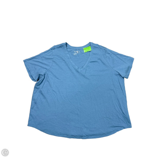 Top Short Sleeve Basic By Terra & Sky In Blue, Size: 3x