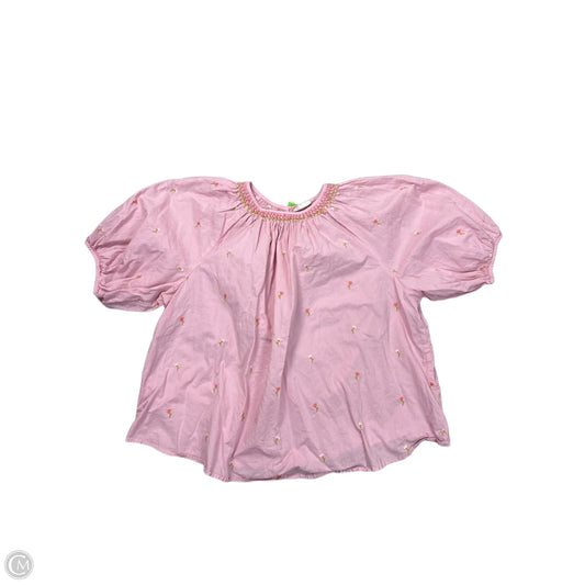 Blouse Short Sleeve By Ana In Pink, Size: Xxl