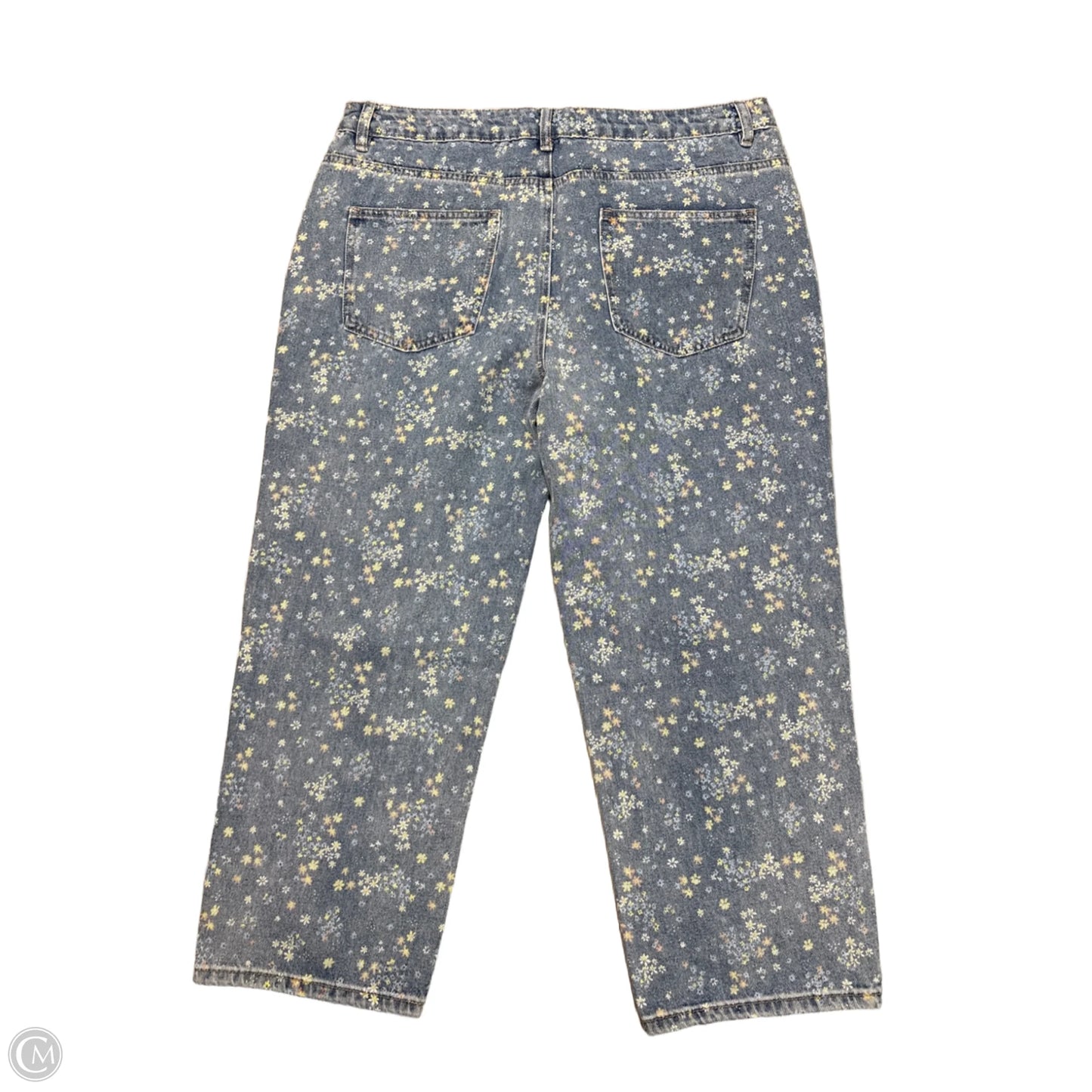 Jeans Cropped By Charlie B In Blue Denim, Size: 14