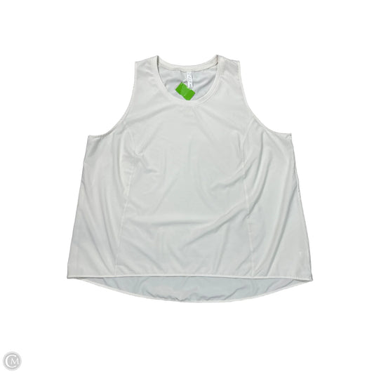 Tank Top By Stylus In White, Size: 2x