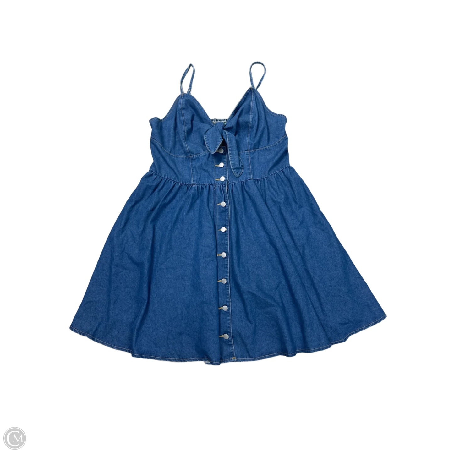 Dress Casual Short By Shein In Blue Denim, Size: 3x