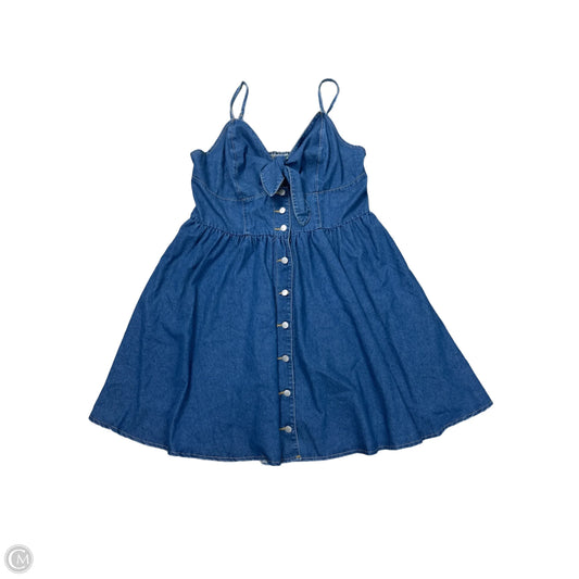 Dress Casual Short By Shein In Blue Denim, Size: 3x
