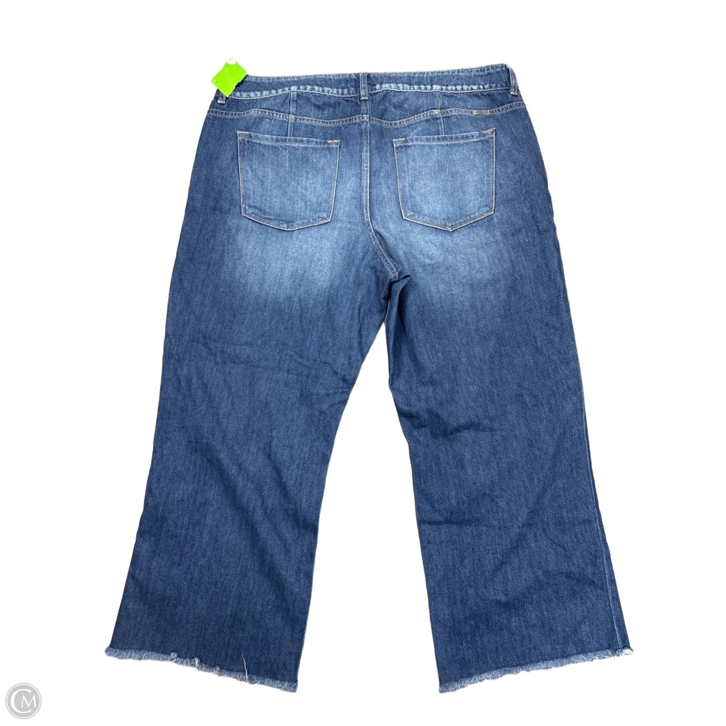 Jeans Wide Leg By Kancan In Blue Denim, Size: 18
