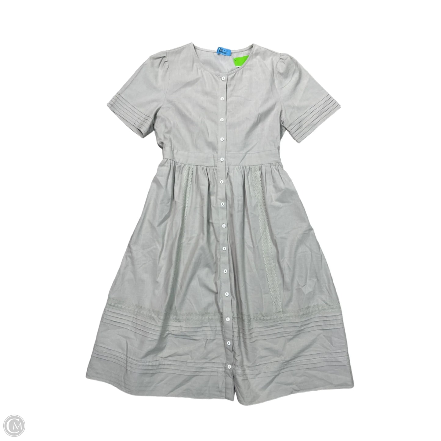Dress Casual Midi By Petal Lush In Grey, Size: L