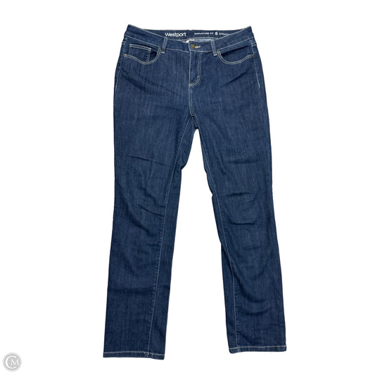 Jeans Straight By Westport In Blue Denim, Size: 8