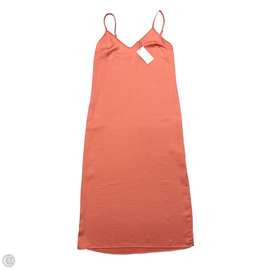 Dress Casual Midi By A New Day In Orange, Size: Xs