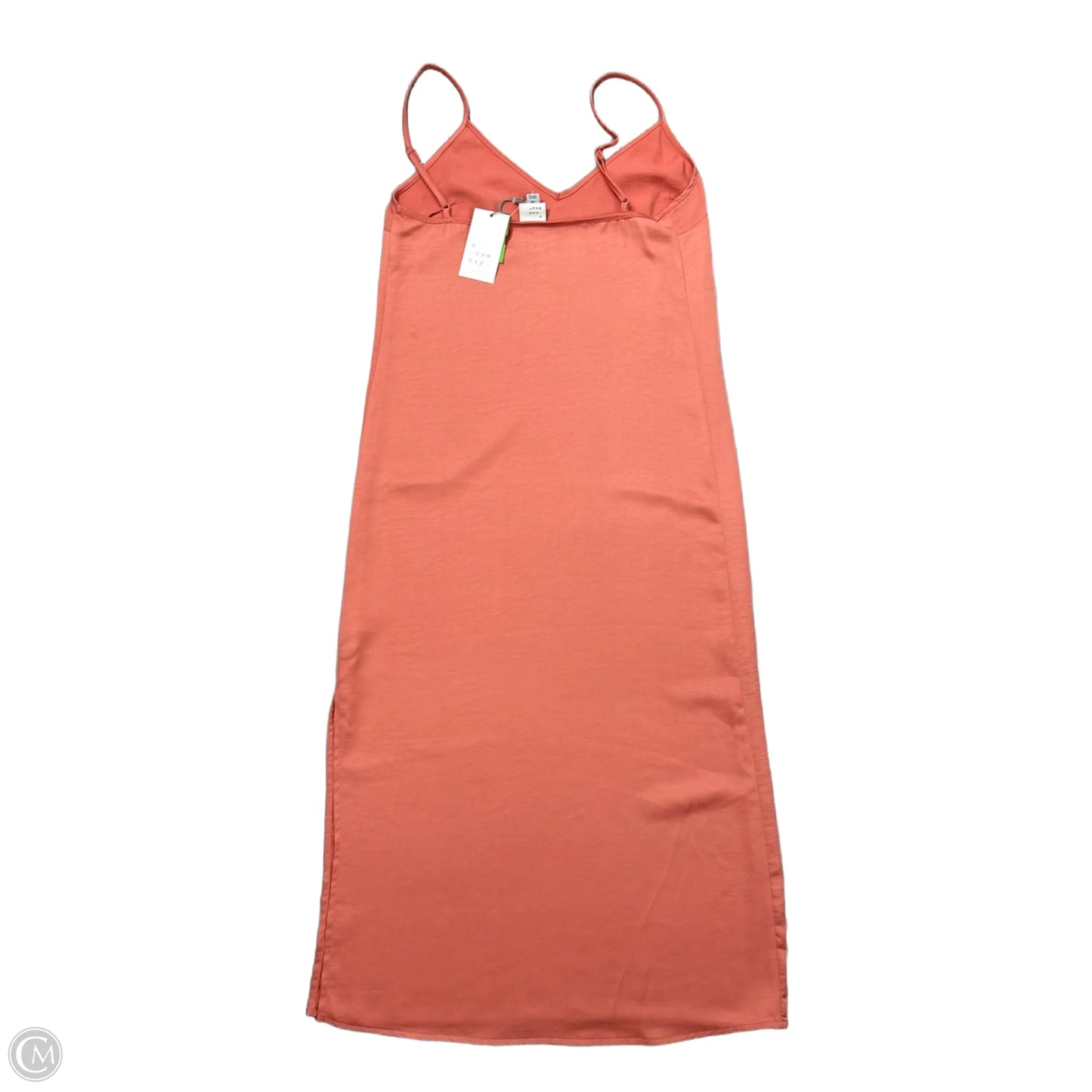 Dress Casual Midi By A New Day In Orange, Size: Xs