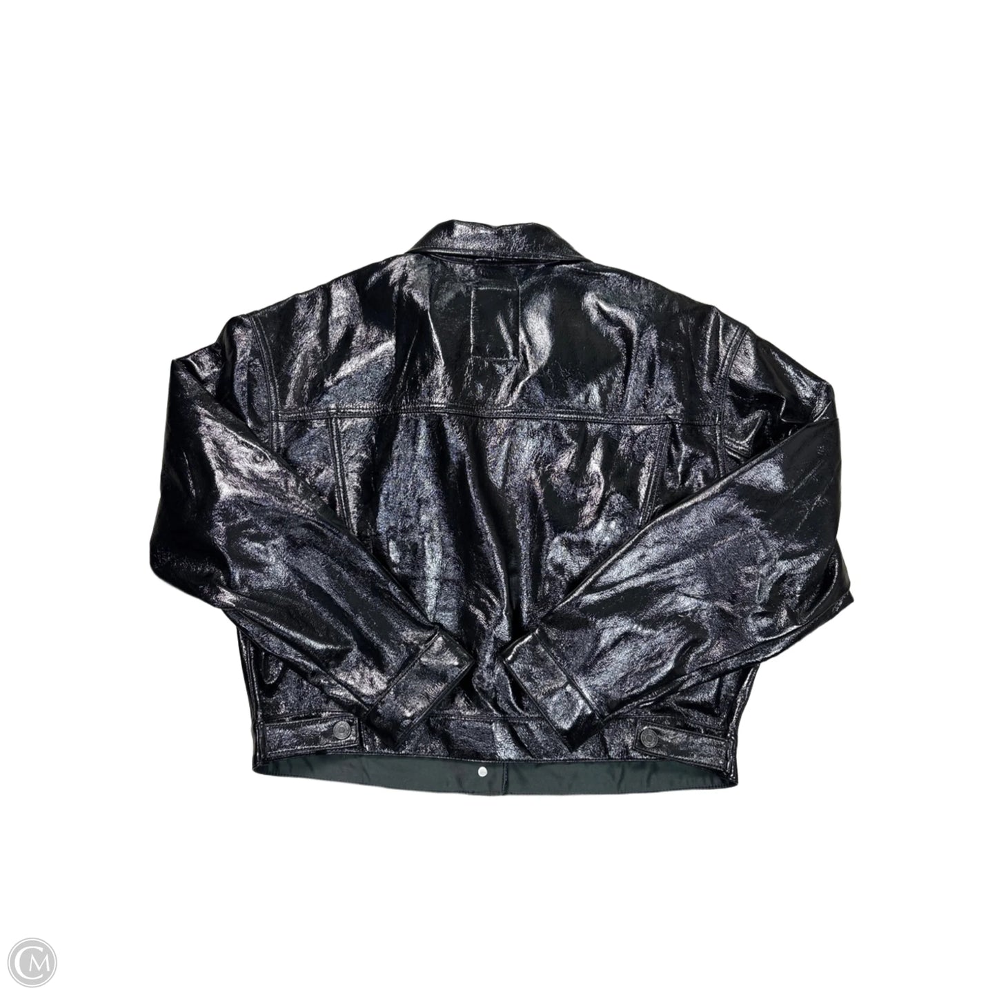 Jacket Moto By Gap In Black, Size: L