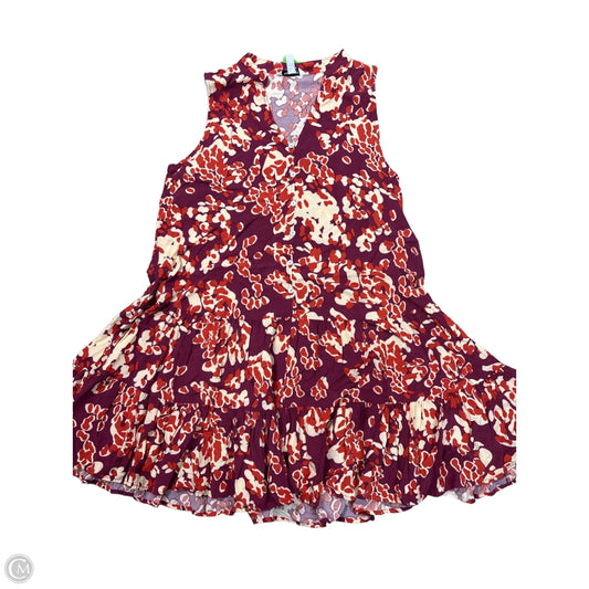 Dress Casual Short By Nine West Apparel In Maroon, Size: M