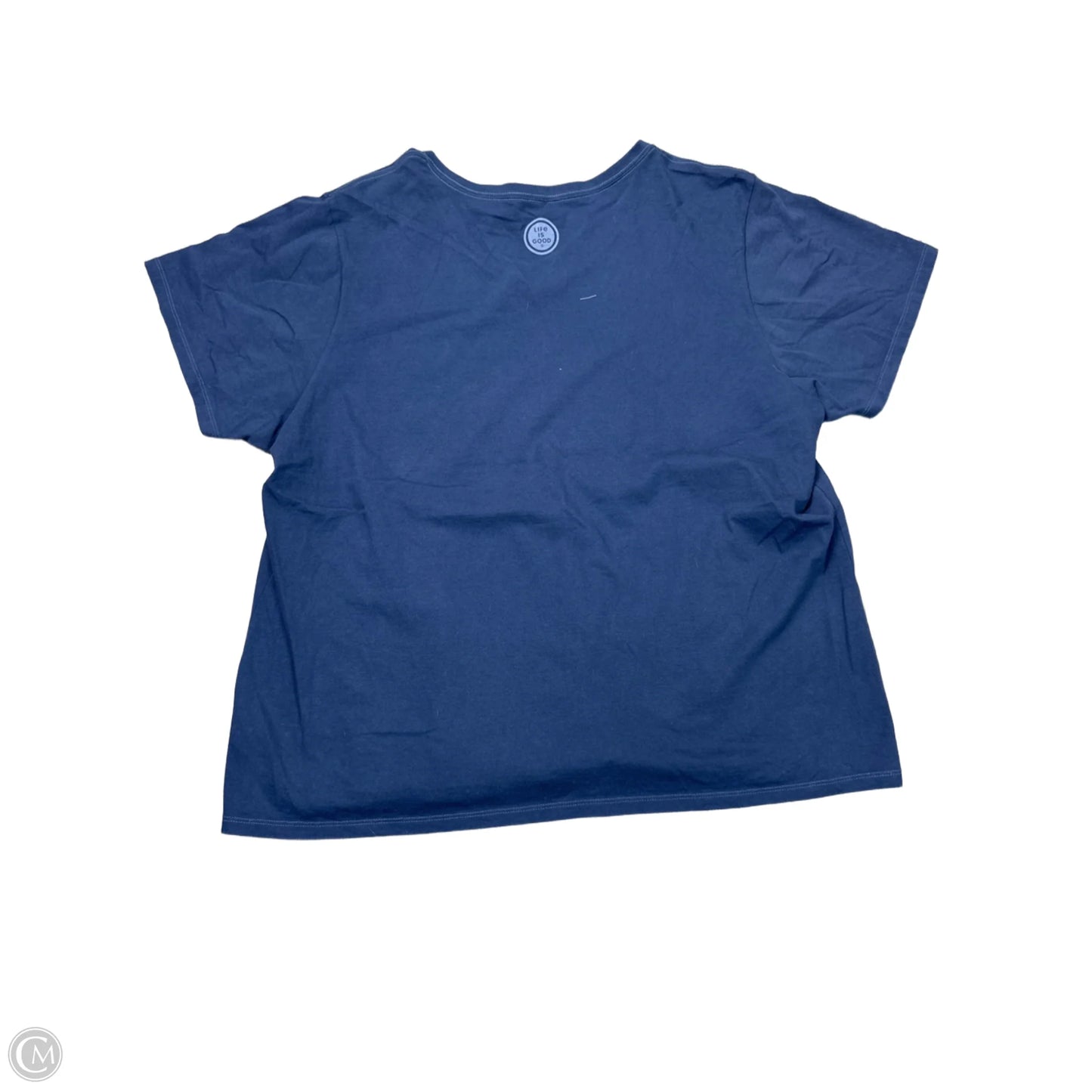 Top Short Sleeve By Life Is Good In Blue, Size: 3x