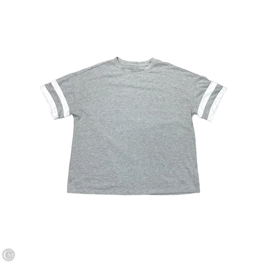 Top Short Sleeve By Amazon In Grey, Size: Xxl