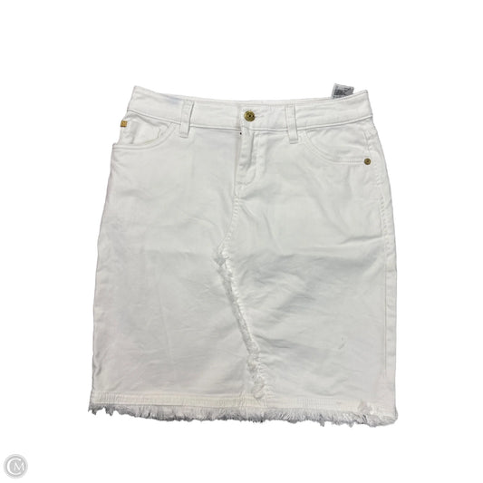 Skirt Mini & Short By Tommy Bahama In White Denim, Size: Xs